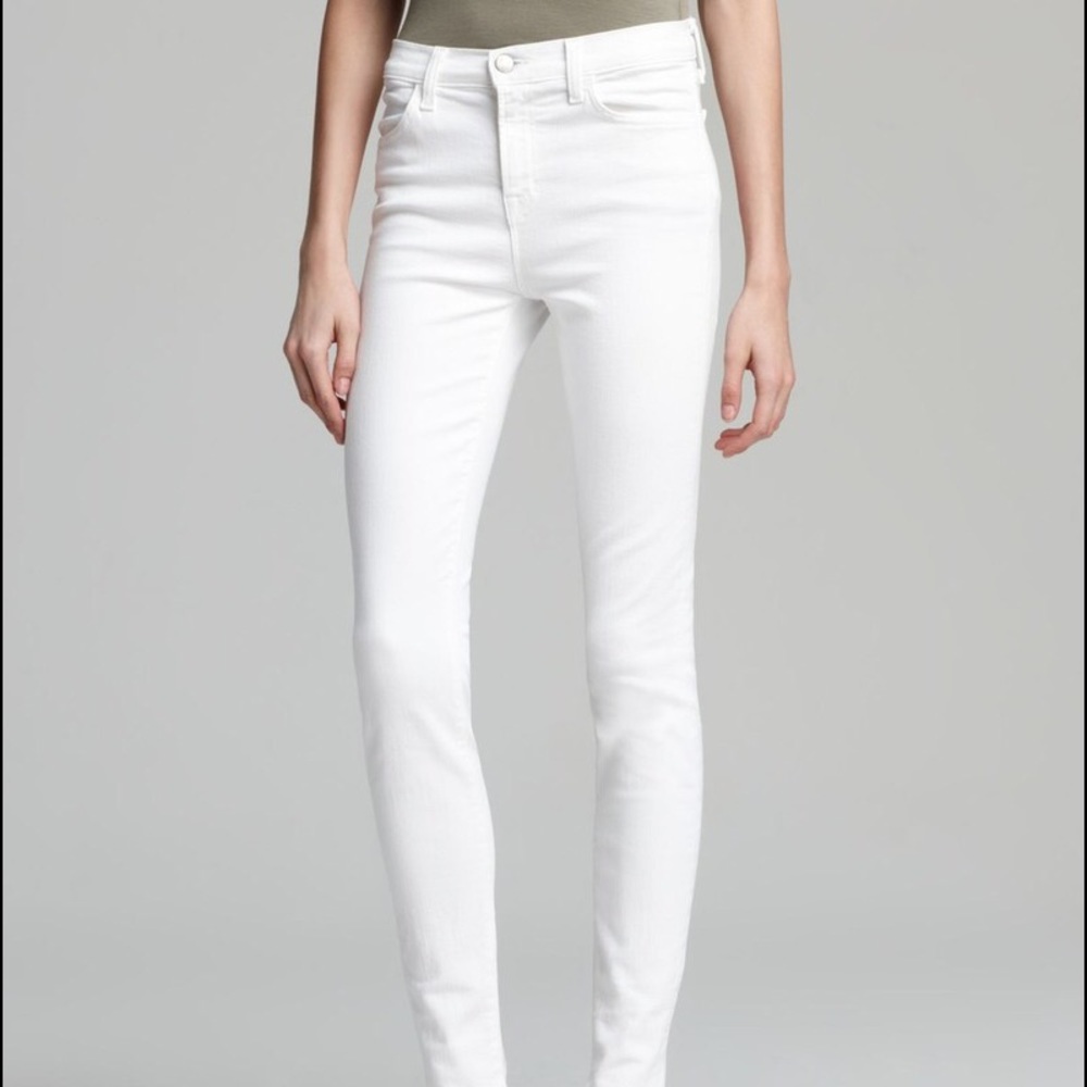J Brand Maria High Rise Skinny Blanc Size 28